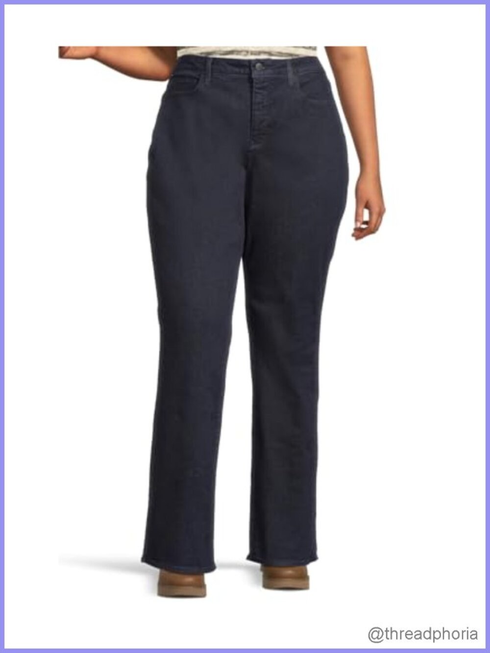 NYDJ Plus Size Barbara Bootcut Jeans Slim Fit High Rise 5-Pocket Stretchable
